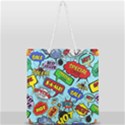 Comic Bubbles Seamless Pattern Full Print Rope Handle Tote (Large) View2