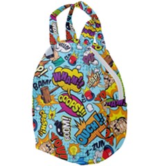Comic Elements Colorful Seamless Pattern Travel Backpacks by Wegoenart