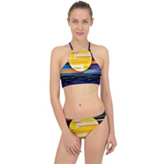 Background Abstract Horizon Racer Front Bikini Set by Ravend
