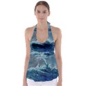 Waves Sea Sky Wave Babydoll Tankini Top View1