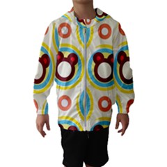 Hide And Seek Cute Cartoon Character Kids  Hooded Windbreaker by Wegoenart