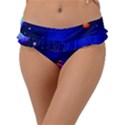 Artistic Space Planet Frill Bikini Bottom View1
