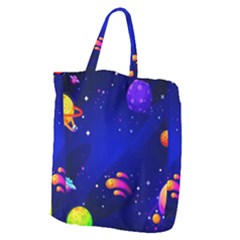 Artistic Space Planet Giant Grocery Tote by danenraven