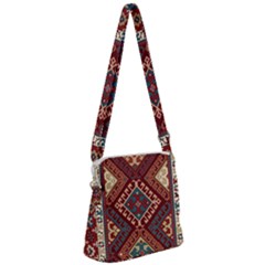 Armenian Carpet Zipper Messenger Bag by Gohar