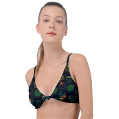 Apples Honey Honeycombs Pattern Knot Up Bikini Top by danenraven