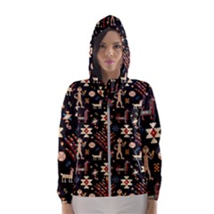 Carpet-symbols Women s Hooded Windbreaker by Gohar