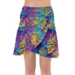 Illustration Graphics Design Art Wrap Front Skirt by Wegoenart