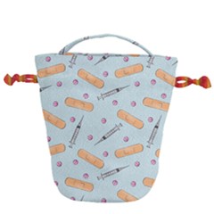 Medicine Items Drawstring Bucket Bag by SychEva