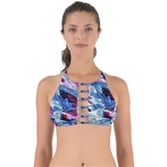 Feathers Perfectly Cut Out Bikini Top by kaleidomarblingart