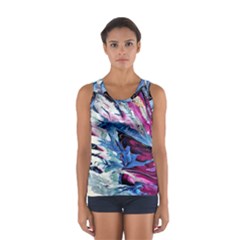 Feathers Sport Tank Top  by kaleidomarblingart
