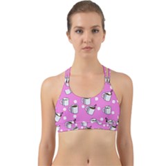 Coffee Chocolate Milk Drink Hot Back Web Sports Bra by Wegoenart