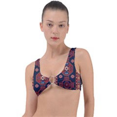 Armenian Old Carpet  Ring Detail Bikini Top by Gohar
