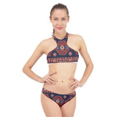 Armenian Carpet High Neck Bikini Set by Gohar