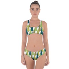 Pine Trees   Criss Cross Bikini Set by ConteMonfrey