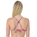 Gradient pink green Reversible Tri Bikini Top View2