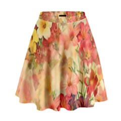 Seamless Pattern Textile Surface Luxury Vintage High Waist Skirt by Wegoenart
