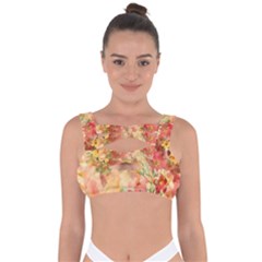 Seamless Pattern Textile Surface Luxury Vintage Bandaged Up Bikini Top by Wegoenart