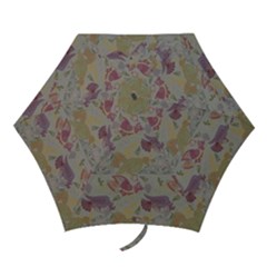 Pattern Armenian Birds Mini Folding Umbrellas by Gohar