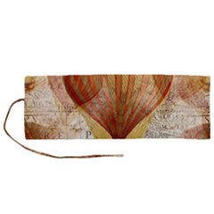 Hot Air Balloon Balloon Map Seamless Pattern Roll Up Canvas Pencil Holder (m) by Wegoenart