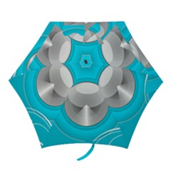Blue Washing Machine, Electronics Mini Folding Umbrellas by Jancukart
