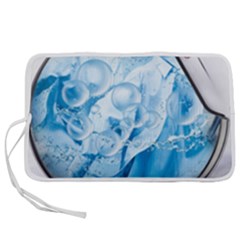 Silver Framed Washing Machine Animated Pen Storage Case (m) by Jancukart