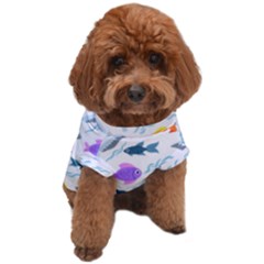 Animal Fish Bird Animals Ocean Pattern Dog T-shirt by Jancukart