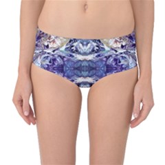 Amethyst Repeats Mid-waist Bikini Bottoms by kaleidomarblingart