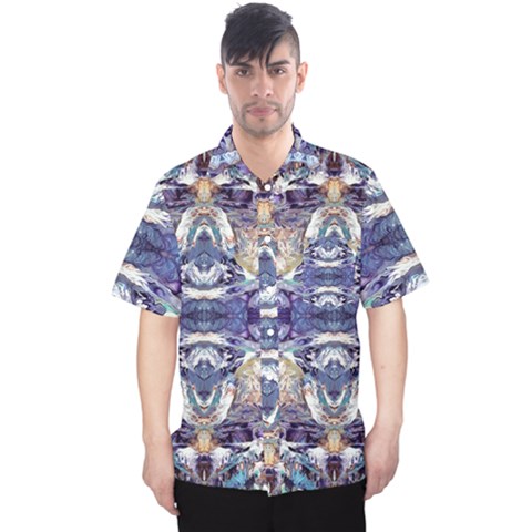 Amethyst Repeats Men s Hawaii Shirt by kaleidomarblingart