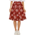Snowflakes And Star Patternsred Snow Classic Short Skirt View1