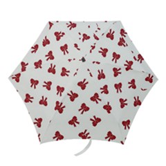 Red Ribbons Mini Folding Umbrella by TetiBright