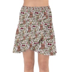 Ornaments Wrap Front Skirt by Gohar