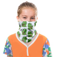 Kermit The Frog Pattern Face Covering Bandana (kids) by Valentinaart