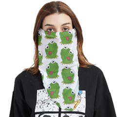 Kermit The Frog Pattern Face Covering Bandana (triangle) by Valentinaart
