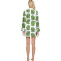 Kermit The Frog pattern Long Sleeve Satin Robe View2