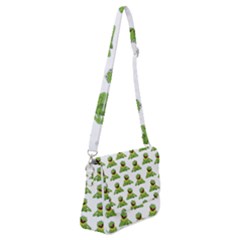 Kermit The Frog Shoulder Bag With Back Zipper by Valentinaart