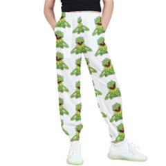 Kermit The Frog Kids  Elastic Waist Pants by Valentinaart