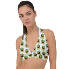 Kermit The Frog Halter Plunge Bikini Top by Valentinaart