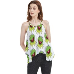 Kermit The Frog Flowy Camisole Tank Top by Valentinaart