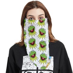 Kermit The Frog Face Covering Bandana (triangle) by Valentinaart
