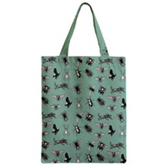 Insects Pattern Zipper Classic Tote Bag by Valentinaart