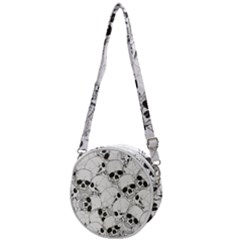 Skull Pattern Crossbody Circle Bag by Valentinaart