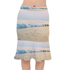 Sea Beach Ocean Sunset Sky Nature Coast Water Short Mermaid Skirt by danenraven