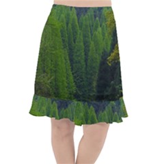 Forest Scenery Nature Trees Woods Fishtail Chiffon Skirt by danenraven