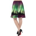 Aurora Borealis Northern Lights Forest Trees Woods Fishtail Chiffon Skirt View2