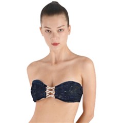 City Night Urban Downtown Science Tower Halo Twist Bandeau Bikini Top by danenraven