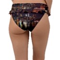 New York City Panorama Urban Hudson River Water Frill Bikini Bottom View2