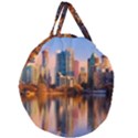 Vancouver Canada Sea Ocean Reflections Skyline Giant Round Zipper Tote View1
