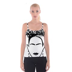 Frida Kahlo  Spaghetti Strap Top by Sobalvarro