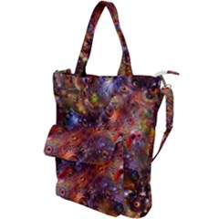 Fantasy Surreal Animals Psychedelic Pattern Shoulder Tote Bag by danenraven