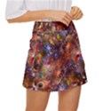 Fantasy Surreal Animals Psychedelic Pattern Mini Front Wrap Skirt View3